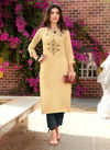 Instagirl Vol 4 Designer Rayon Print With Heavy Embroidery Work Kurti With Rayon Slub Lycra Pant Collection 8106-8109